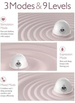 Momcozy M5 Pro Wearable Breast Pump - Double - 3 Modes - Light Weight - Grey  - Image 5