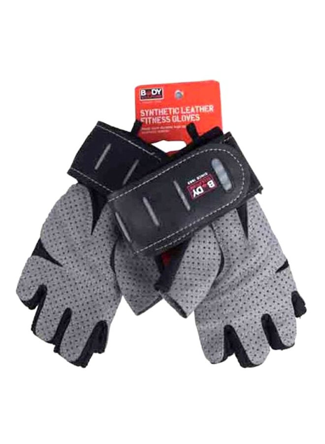 BODY SCULPTURE Secure Grip High Quality Aerobic Gloves Black and Grey 20 x 12 x 5.6 cm BW-88XL-B  - Image 2