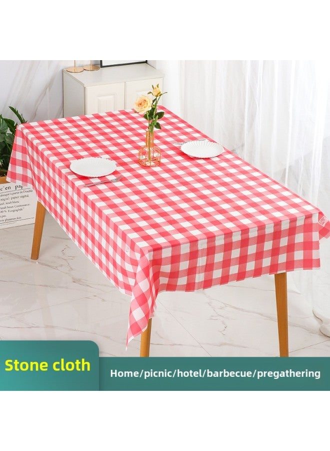 مفرش طاولة للاستعمال مرة واحدة من Stone Cloth Ins، سميك مقاوم للماء ومقاوم للزيوت، مفرش طاولة مطعم الفندق، مفرش طاولة طعام للاستعمال مرة واحدة - اللون: نمط النافذة - المواصفات: 1.4 متر × 1.4 متر (10 ورقات) - Image 2