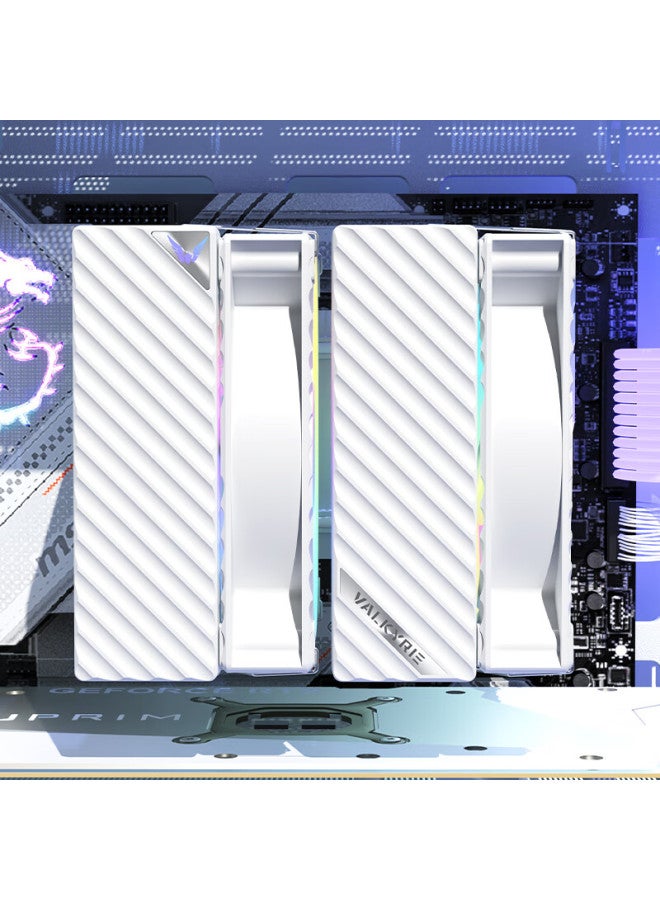 Valkyrie Dq125 Argb White Vk Cpu Air Cooler Dual Tower Reverse Gravity 6 Heatpipe Direct Touch Supports Lga1700/1851 Am5 Argb Lighting - Image 5