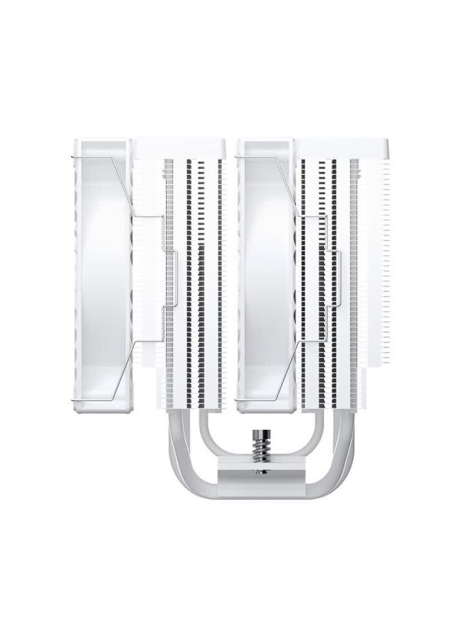 Valkyrie Dq125 Argb White Vk Cpu Air Cooler Dual Tower Reverse Gravity 6 Heatpipe Direct Touch Supports Lga1700/1851 Am5 Argb Lighting - Image 3