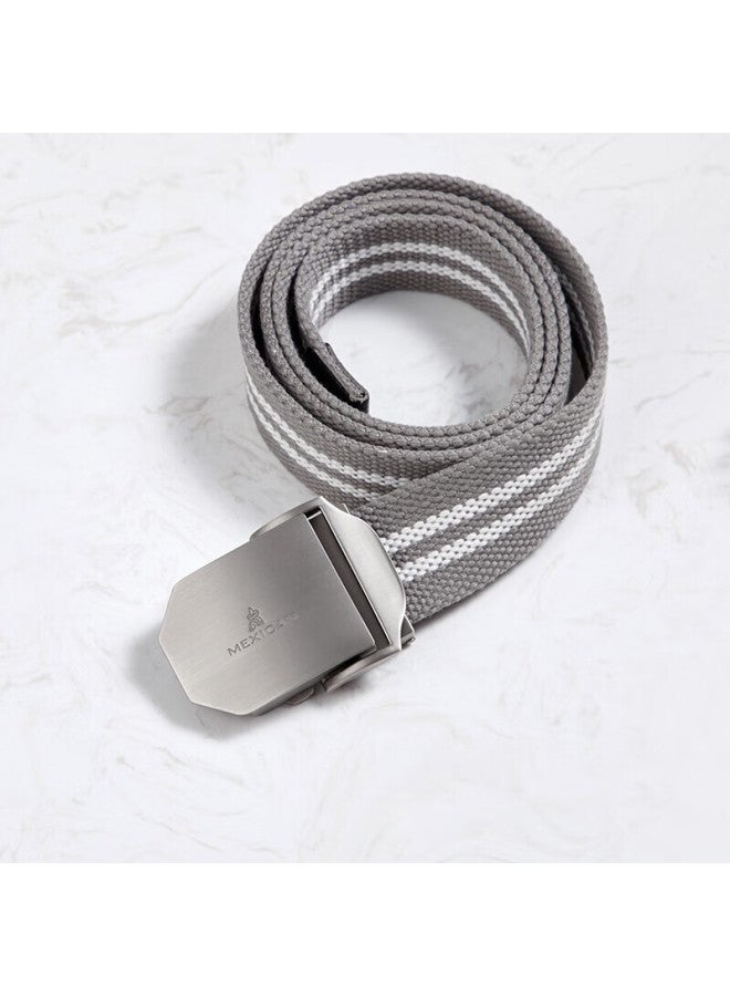 Scarecrow Men's Casual Youth Military Training Automatic Buckle Canvas Belt, Outdoor Fashion Waist Belt - Image 4