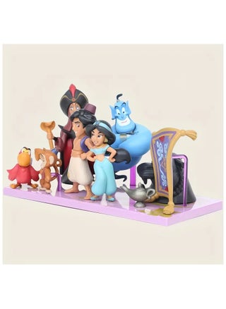 A set of realistic statues of the characters of the movie Aladdin, the blue genie, Aladdin, Jasmine, Jafar, Abu the monkey, the parrot, the magic carpet, the pitcher, and the head of the black panther. It is a set of statues that complement each other, suitable for decoration and home ornamentation, whether placed on the TV stand table in the living room or cinema room, or on the desk, bedside shelf, or a cabinet of antiques to display the statue. It can be a suitable gift for those who love the movie Aladdin and classic stories. Beautiful colors and suitable size - pzsku/ZBBA511DB4A61EB9F34C3Z/45/1749505757/21665008-e484-4f61-9305-7c2d694efe34