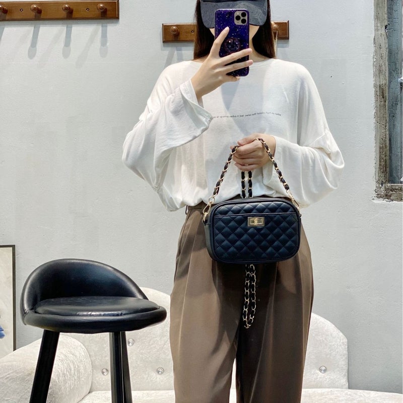 Women'S Bag Embroidered Quilted Chain Bag Single Shoulder Crossbody Small Bag - Image 3