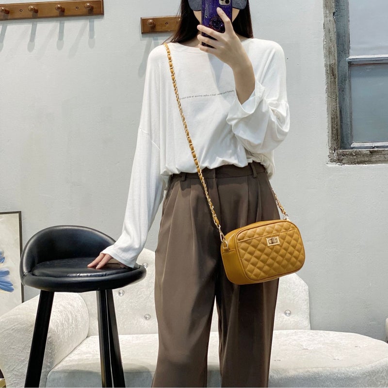 Women'S Bag Embroidered Quilted Chain Bag Single Shoulder Crossbody Small Bag - Image 5