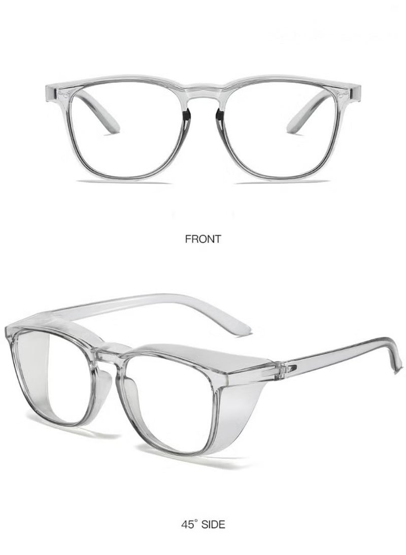 OMEVE Safety Goggles with Side Shields ,1 Pack Anti Pollen Goggles, Scratch Resistant,Anti-Fog,Clear Wraparound Lenses and No-Slip Grips,Clear Safety Goggles for Construction,Laboratory,Outdoor Work - Image 3