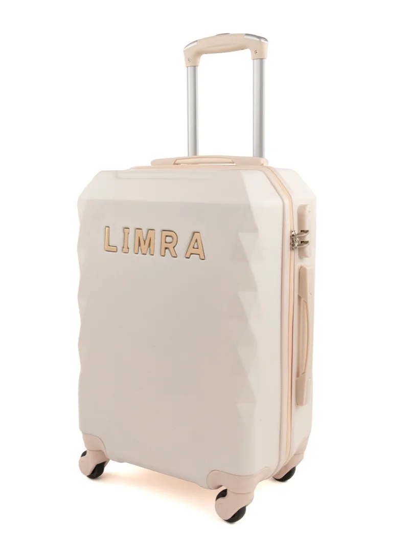 Limra Cabin Carry Check-In Luggage Trolley Size 20 inch Beige