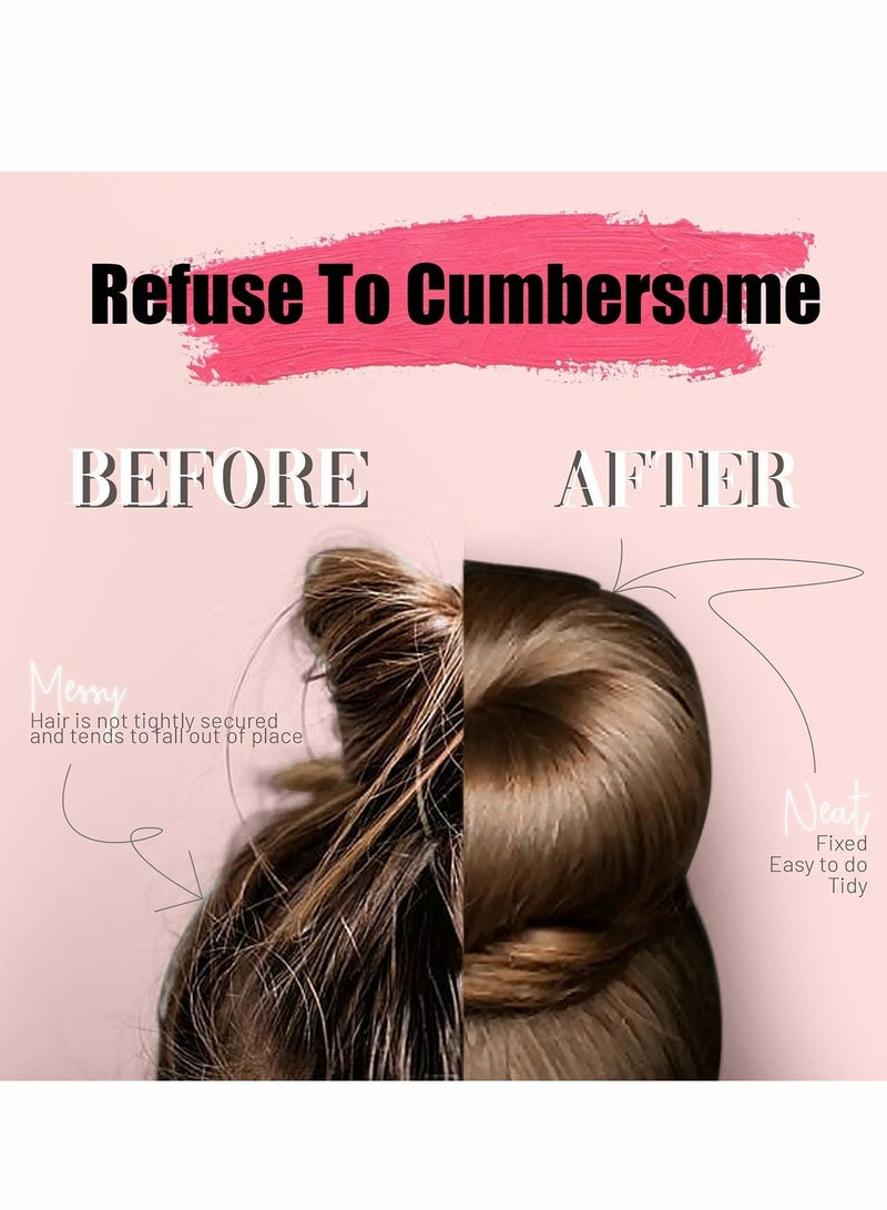 KASTWAVE Hair Bun Maker, 3 Pcs Women Twist Hair Shaper, Easy Fast Snap Roll hair nets Magic Buns Tool - Image 2