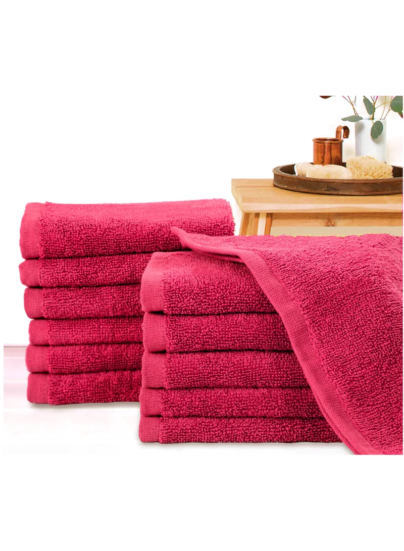 Bliss Casa Bliss Casa 100% Combed Cotton Washcloths (12 Pack, 30 x 30 CM) - 500 GSM Washcloth, Face towel Set Highly Absorbent Quick Dry and Soft Towels