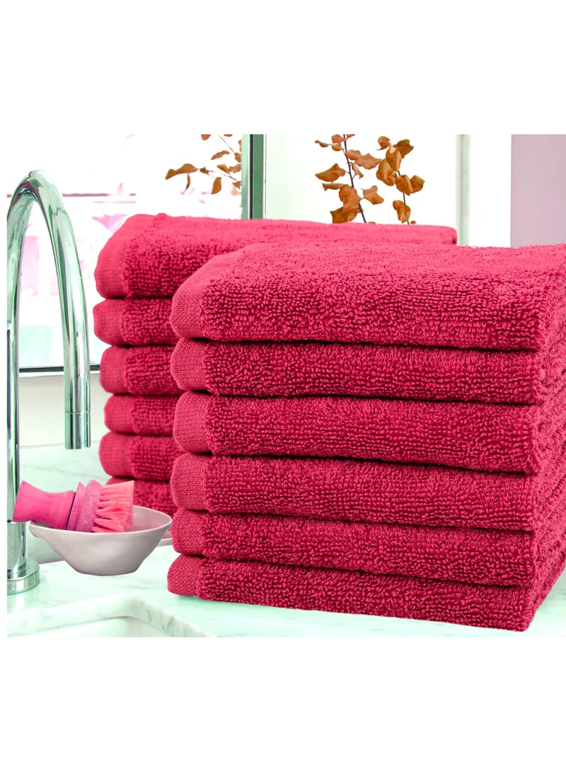 Bliss Casa Bliss Casa 100% Combed Cotton Washcloths (12 Pack, 30 x 30 CM) - 500 GSM Washcloth, Face towel Set Highly Absorbent Quick Dry and Soft Towels