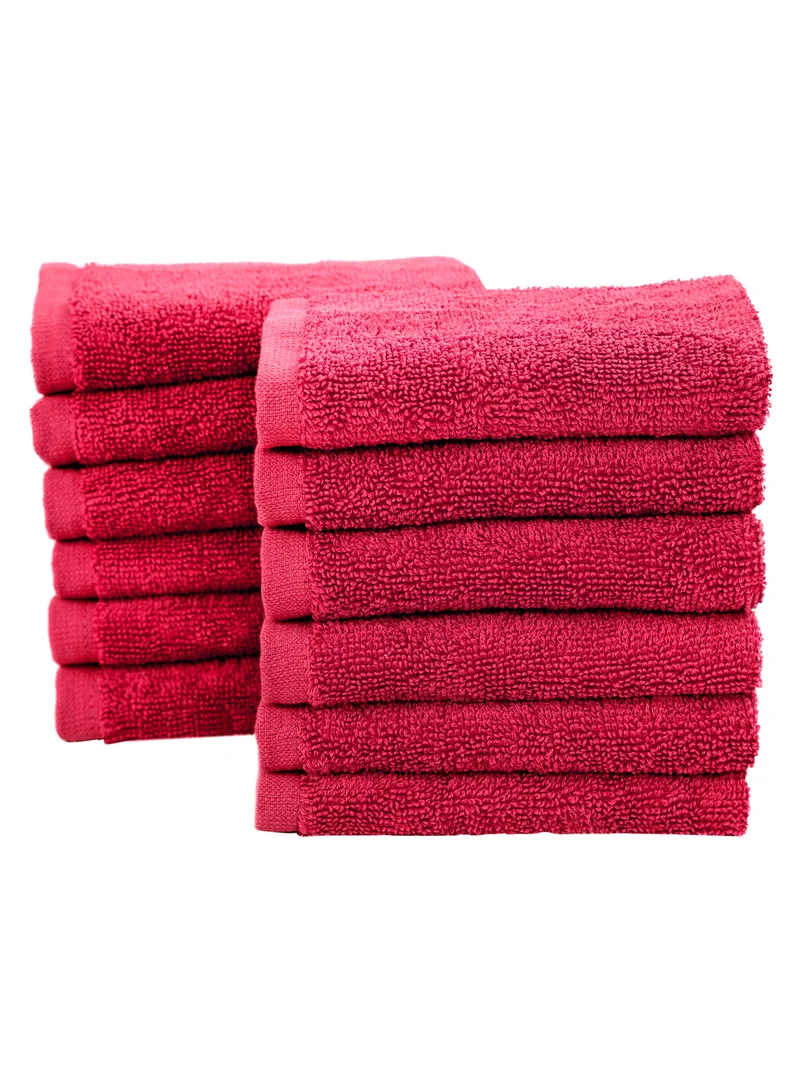 Bliss Casa Bliss Casa 100% Combed Cotton Washcloths (12 Pack, 30 x 30 CM) - 500 GSM Washcloth, Face towel Set Highly Absorbent Quick Dry and Soft Towels