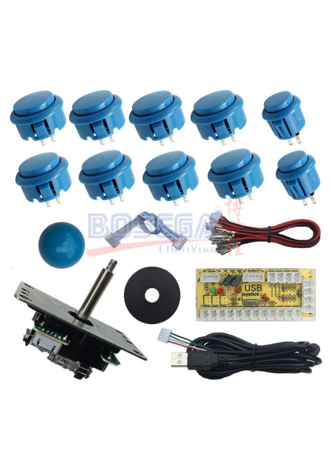 Diy Arcade Rocker Accessory Kit Usb Arcade Rocker Chip Circuit Board Arcade Rocker Chip Button-Product Color:Red  - Image 5