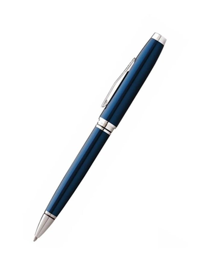 Cross Coventry Blue Lacquer with Polished Chrome Appointments Ballpoint Pen - Image 1