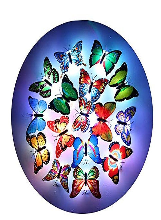Newvent® Butterfly Led Night Lamp Colour-Full Decoration for Home | Peel and Stick Lights | Multi-Use Butterfly Lights for Festivals and Birthdays (Pack of 24) - Image 5