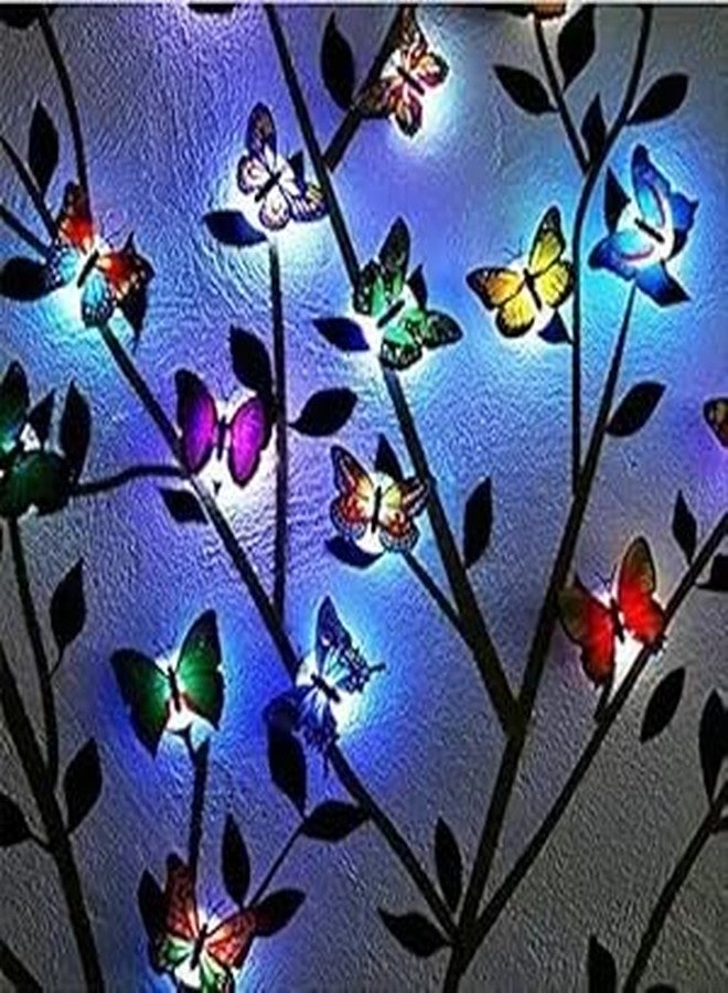 Newvent® Butterfly Led Night Lamp Colour-Full Decoration for Home | Peel and Stick Lights | Multi-Use Butterfly Lights for Festivals and Birthdays (Pack of 24) - Image 1