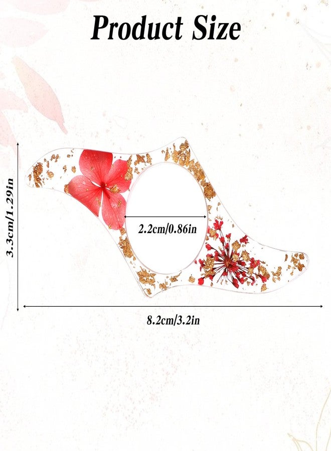 Exclaith 2 Pcs Book Page Holders for Reading Dried Flower Resin Transparent Bookmark Thumb Book Page Holder Finger Ring Opener Books Reading Accessories Handmade Flower Bookmark for Lovers Gift Reader Bookworm - Image 2
