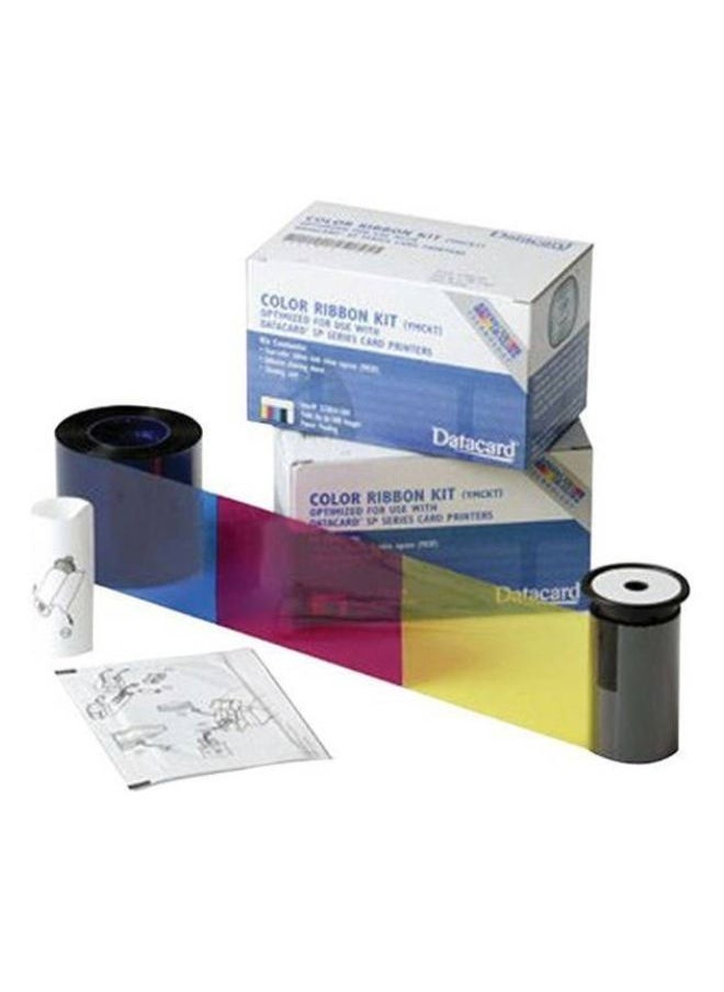DATACARD - Entrust DataCard 534000-003 YMCKT Printer Ribbon, Compatible with Datacard SD260, SD360, SP35+, SP55+ and SP75+ ID Card Printers, 500 Image Prints Per Roll - Image 1
