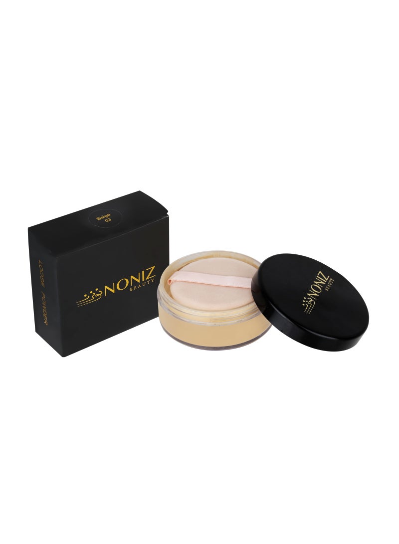 NONIZ BEAUTY NONIZ Finishing Loose Powder - Matte Finish - Oil Absorbing - Vegan Formula - Cruelty-free Makeup - Setting Powder - Image 1
