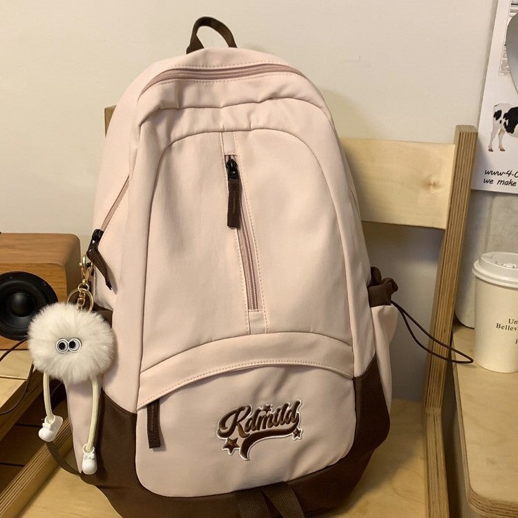Cute Retro School Backpack for Girls and Boys, Large Capacity - Image 1