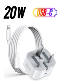 iPhone 20W USB C Fast Charger, iPhone Fast Charger Plug fast Charger Power and 1M iPhone USB C Charger Cable Compatible with iPhone 13 12 11 Pro Max Mini X XR Xs/X/8 Plus/iPad