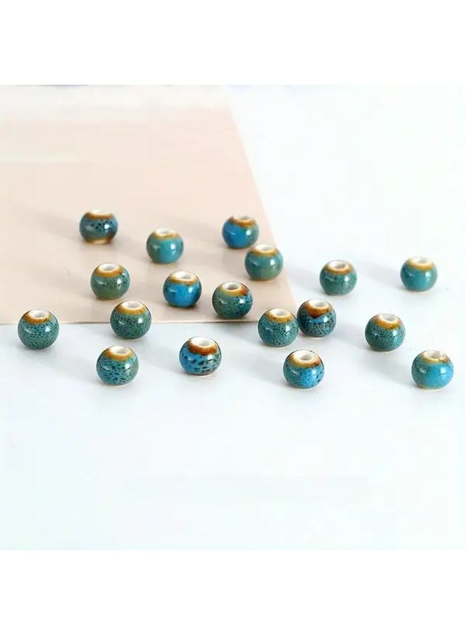 خرز سيراميك أملس مستدير 6 ملم لصنع المجوهرات بالجملة 50 قطعة النمط 4 ألوان - Image 1