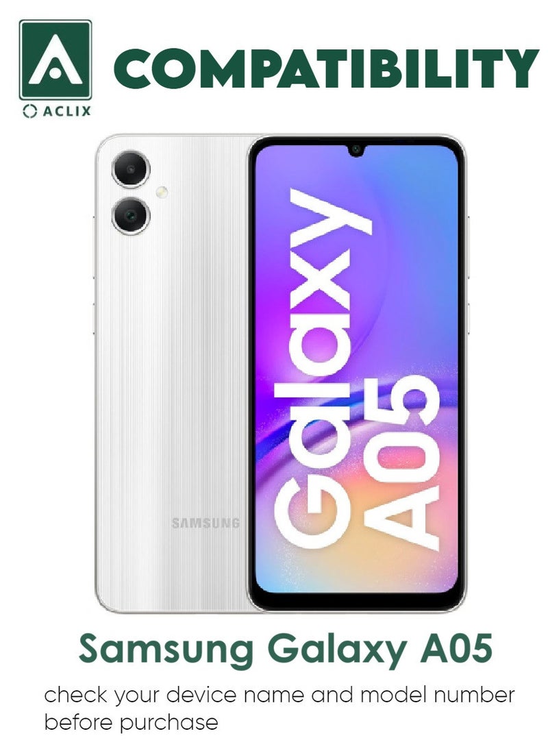 ACLIX 4 Pieces Antistatic ESD Dustproof Premium Quality High Definition Tempered Glass Screen Protector Designed For Samsung Galaxy A05 - Image 3