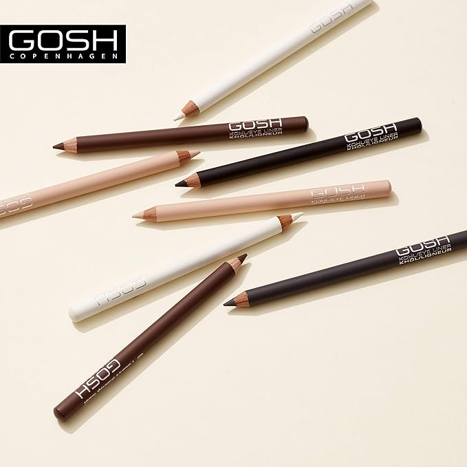 GOSH KohlEyeliner Kajal 2in1 Makeup Pen Also Suitable as Eye Shadow With Nourishing Vitamin E Easy to Apply to Top Lower Eyelid Vegan Fragrance Free Black - Image 4
