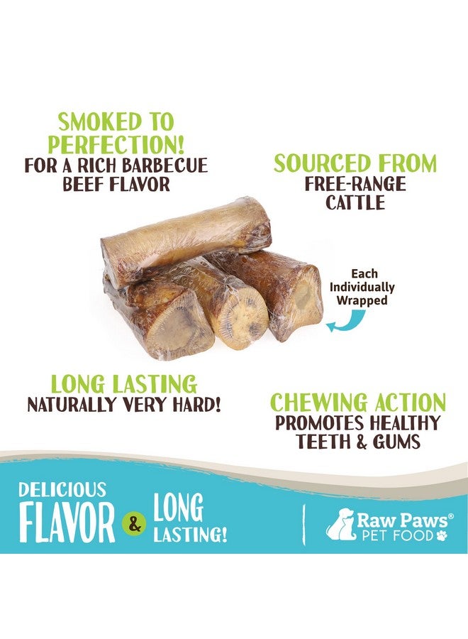 Raw Paws Smoked Beef Marrow Bones For Dogs  6 Inch, 4Ct  Packed In Usa  Beef Bones For Dogs  Free Range Bone Marrow Treats For Dogs  Dog Chew Bones For Aggressive Chewers, Dog Marrow Bone Treats - Image 2