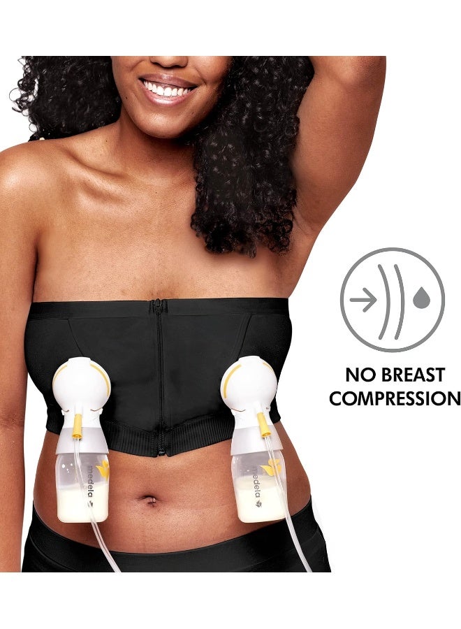 Medela Hands Free Pumping Bustier | Easy Expressing Pumping Bra with Adaptive Stretch - Image 4