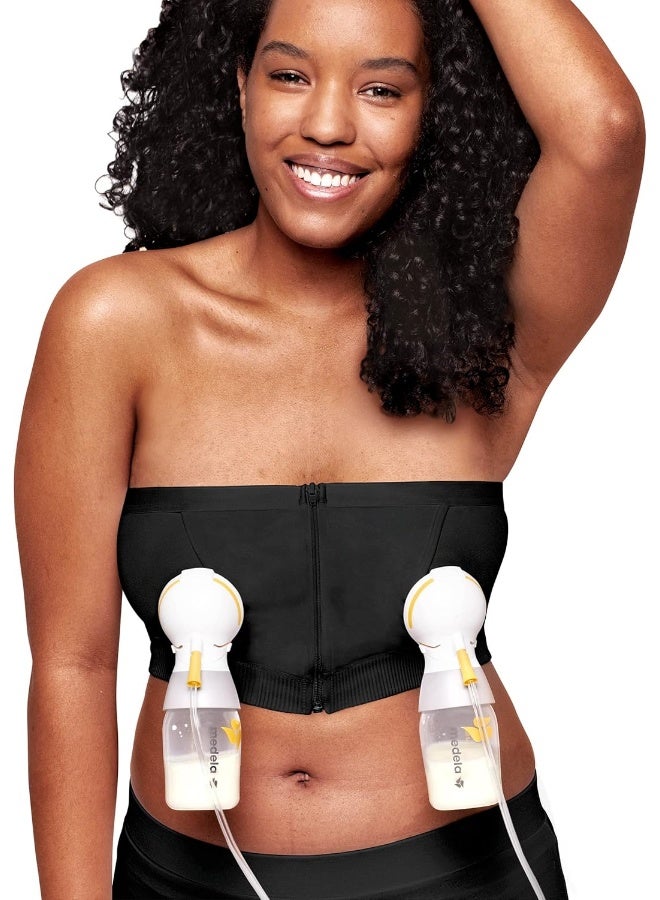 Medela Hands Free Pumping Bustier | Easy Expressing Pumping Bra with Adaptive Stretch - Image 1