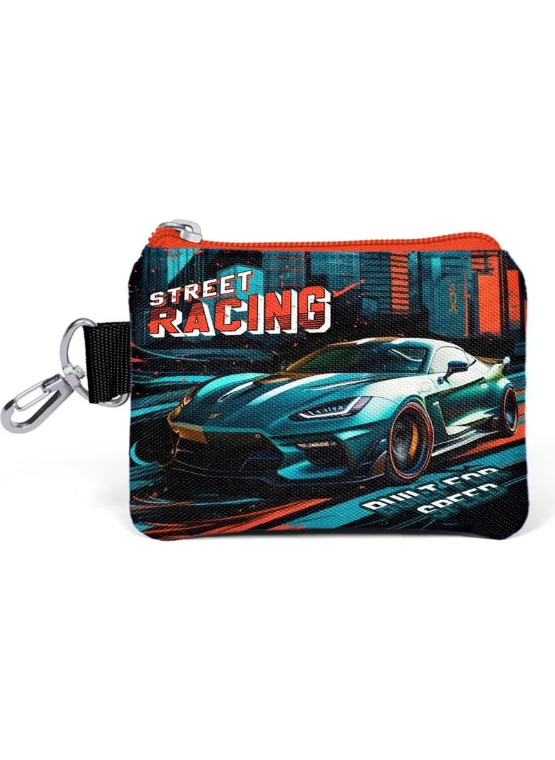 CORAL HIGH Kids Black Nephti Race Car Patterned Coin Purse 21894
