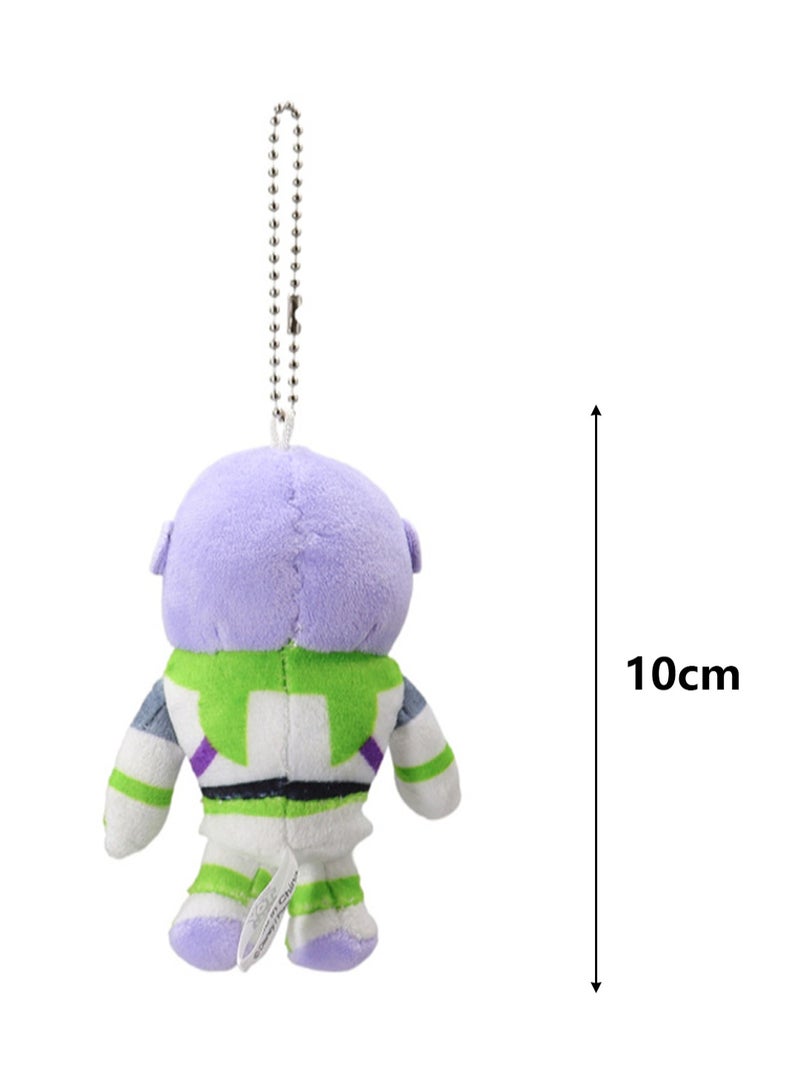 (Buzz Lightyear) 10cm Toy Story Series Plush Toy Backpack Pendant Key Pendant  - Image 2