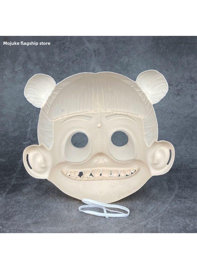 Children's Anime Cartoon Nezha Devil Boy's Full Face Mask Performance Props Cos Clothing Boys And Girls Toys-Color:Nezha Mask - Image 2