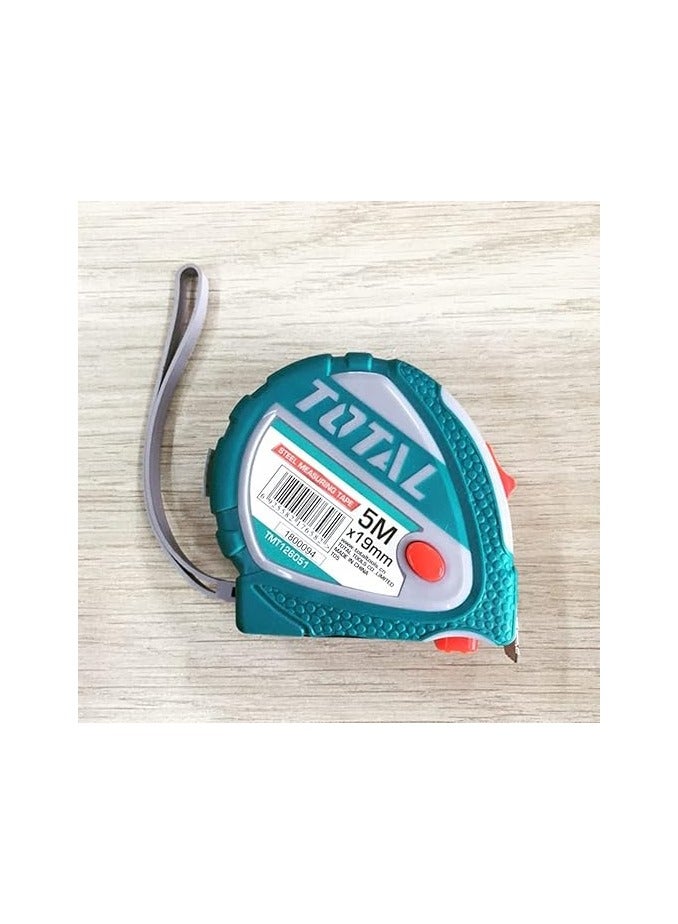 TOTAL Steel Measuring Tape 5m x 19mm TMT126051 - Image 4