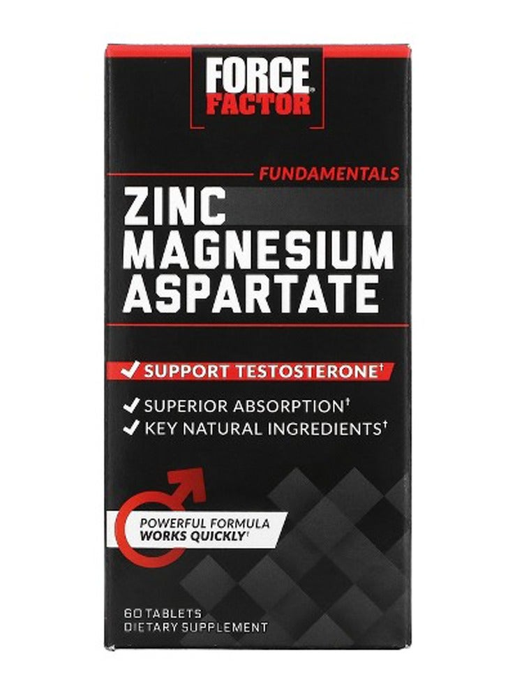 Force Factor Force Factor Zinc Magnesium Aspartate 60 Tablets - Image 2