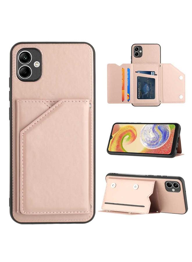 The Bros Case For Samsung Galaxy A04 Skin Feel PU + TPU + PC Card Slots Phone Case