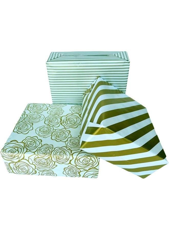 Premify لف ورق هدايا، تغليف هدايا لعيد الميلاد، العطلات، الزفاف، 6 أوراق تغليف هدايا بحجم 20 بوصة × 28 بوصة - Image 1