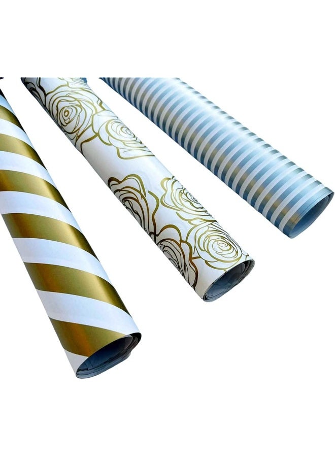 Premify لف ورق هدايا، تغليف هدايا لعيد الميلاد، العطلات، الزفاف، 6 أوراق تغليف هدايا بحجم 20 بوصة × 28 بوصة - Image 4