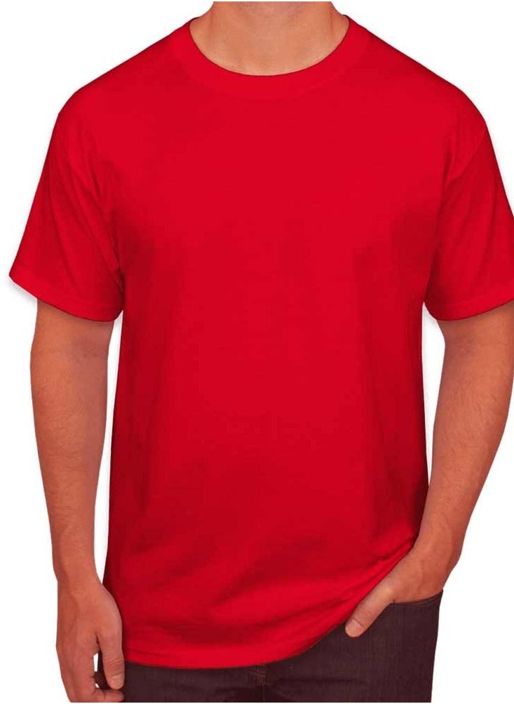SANTHOME Plain round neck t-shirts for men  - Image 2