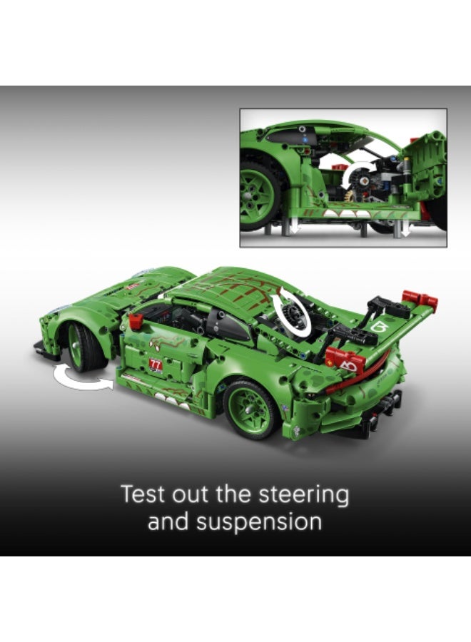 LEGO Technic Porsche 911 GT3 R REXY AO Racing Car Toy 42224 (Age 11+, 1313 Pieces) - Image 4