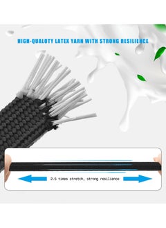 Y&D Bungee Cords With Hooks Set, Black Adjustable 80" Long Flat Heavy Duty Elasticity Straps, with Length Adjustment Metal Buckle Luggage Elastic Rope, for Moving Cargo (4 Pack)  - Image 2