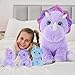 MaoGoLan Triceratops Stuffed Animal 21 Purple Mommy Dinosaur Stuffed Animal with 3 Babies Giant Dinosaur Plush Pillow Toy Set for Birthday Gift for Kids - Image 4