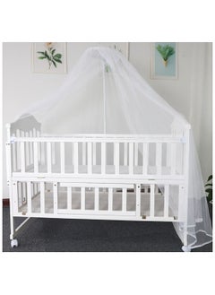Star Kids Wooden Baby Rocking bed With Mosquito Net  - Image 3