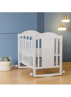 Star Kids Wooden Baby Rocking bed With Mosquito Net  - Image 2