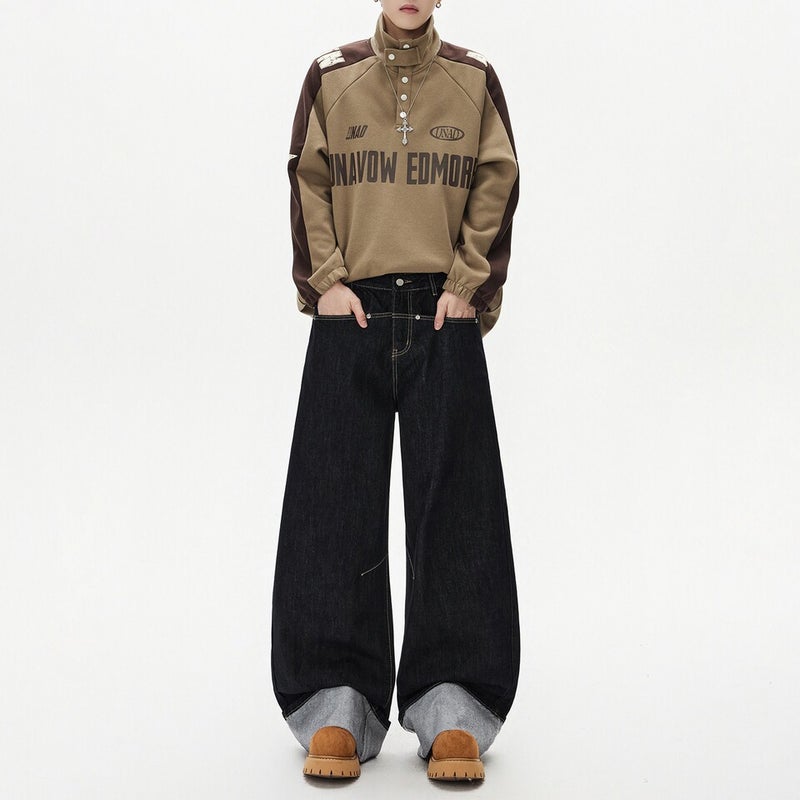 Unisex Casual Daily Denim Jeans - Image 2