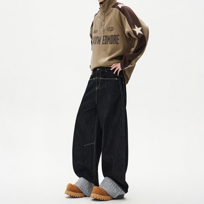 Unisex Casual Daily Denim Jeans - Image 3