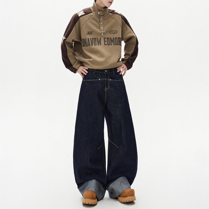 Unisex Casual Daily Denim Jeans - Image 1