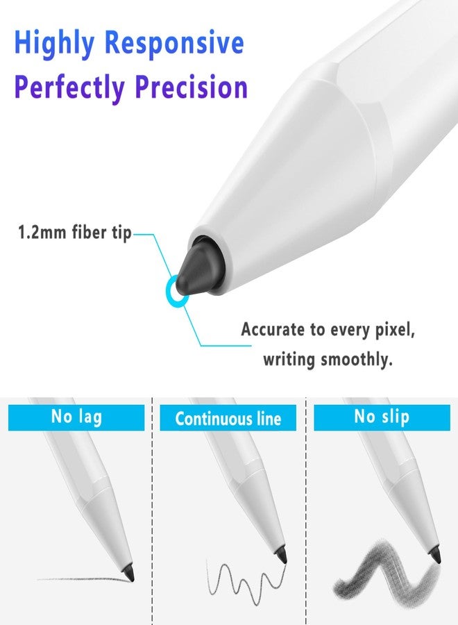 Xiron Stylus Pen for iPad (2018-2025) with Fast Charging & Palm Rejection, Pencil for Apple iPad 11th A16/10/9/8/7/6th, Pro 11“13”M4/12.9 inch, Air 11/13 inch M3 2025&M2 2024/5/4/3rd, Mini A17 Pro/6/5th - Image 5