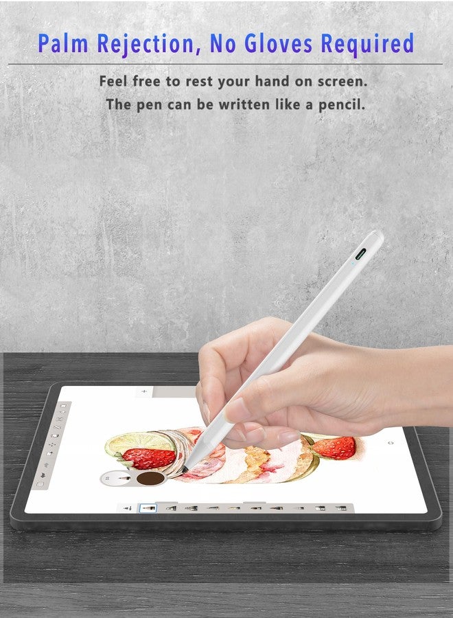 Xiron Stylus Pen for iPad (2018-2025) with Fast Charging & Palm Rejection, Pencil for Apple iPad 11th A16/10/9/8/7/6th, Pro 11“13”M4/12.9 inch, Air 11/13 inch M3 2025&M2 2024/5/4/3rd, Mini A17 Pro/6/5th - Image 3