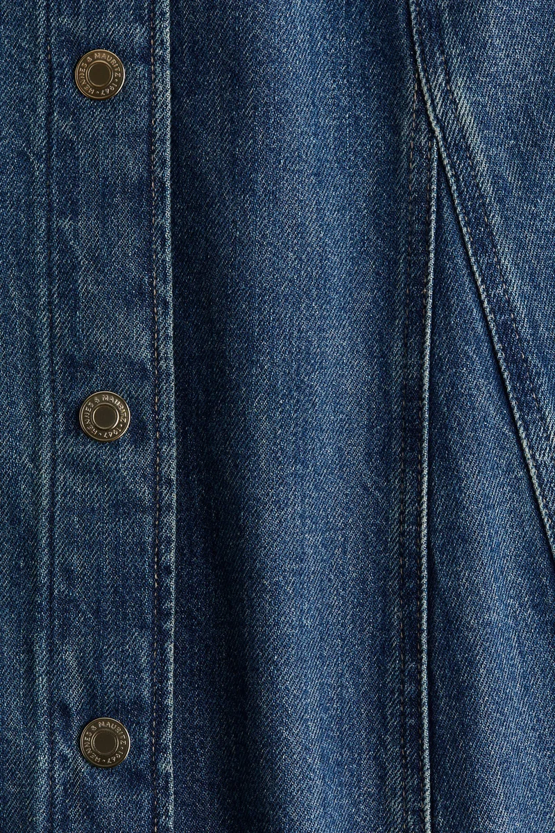 اتش اند ام تنورة دنيم بقصّة A